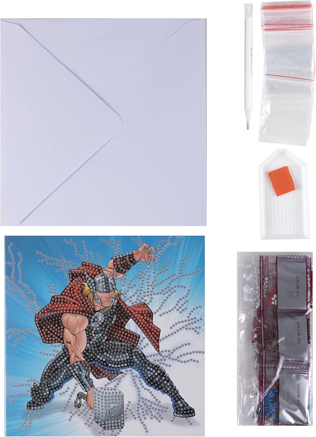 Thor 18x18cm Crystal Art Card