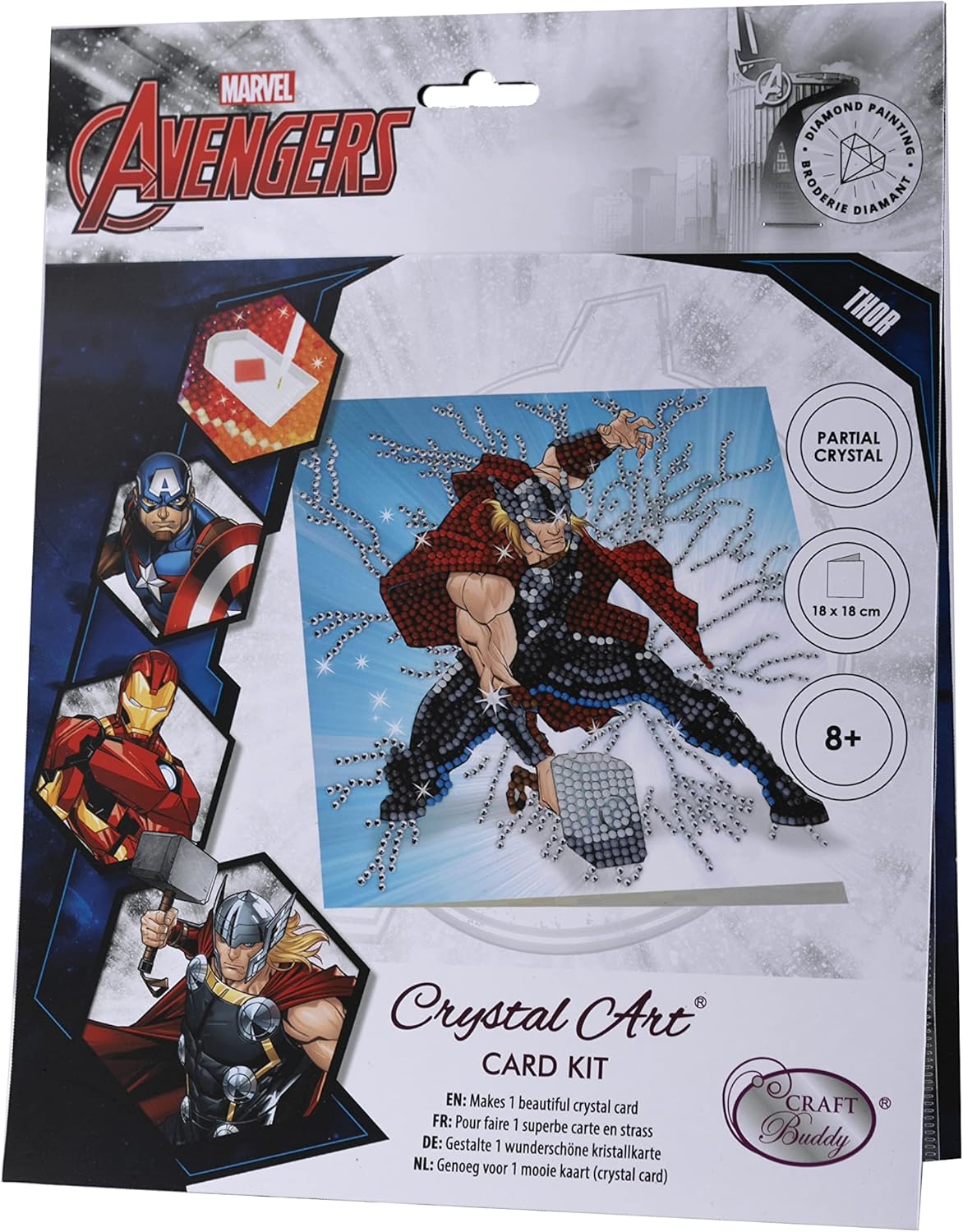 Thor 18x18cm Crystal Art Card