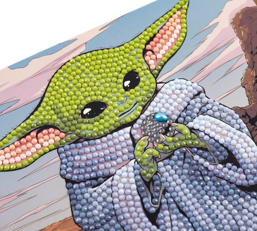 Grogu 18x18cm Crystal Art Card