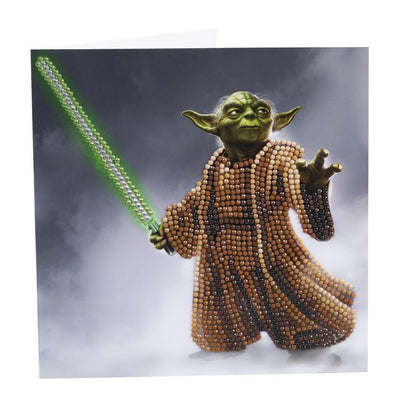 Yoda 18x18cm Crystal Art Card
