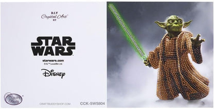 Yoda 18x18cm Crystal Art Card