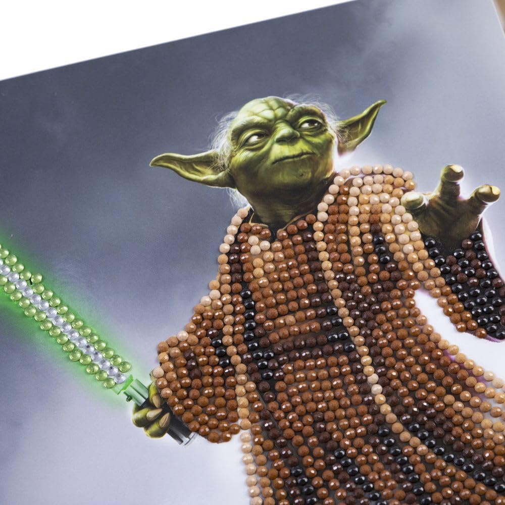 Yoda 18x18cm Crystal Art Card
