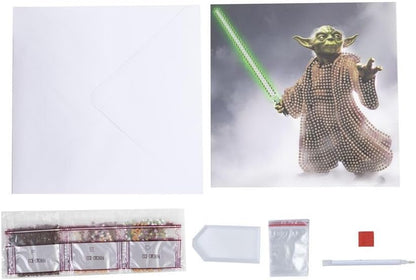 Yoda 18x18cm Crystal Art Card