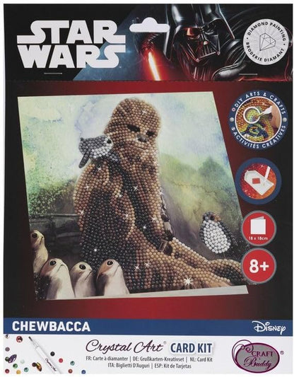 Chewbacca 18x18cm Crystal Art Card