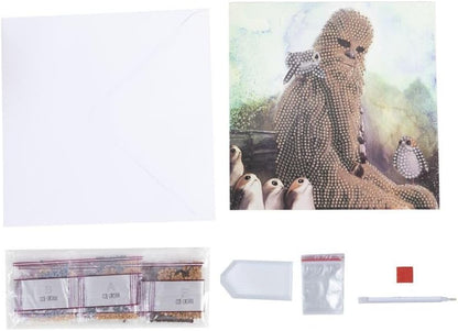 Chewbacca 18x18cm Crystal Art Card