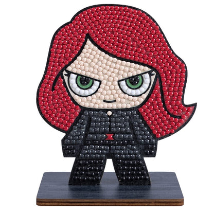 Black Widow Marvel Crystal Art Buddies Kit