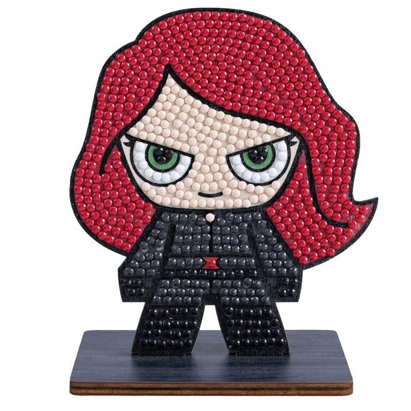 Black Widow Marvel Crystal Art Buddies Kit