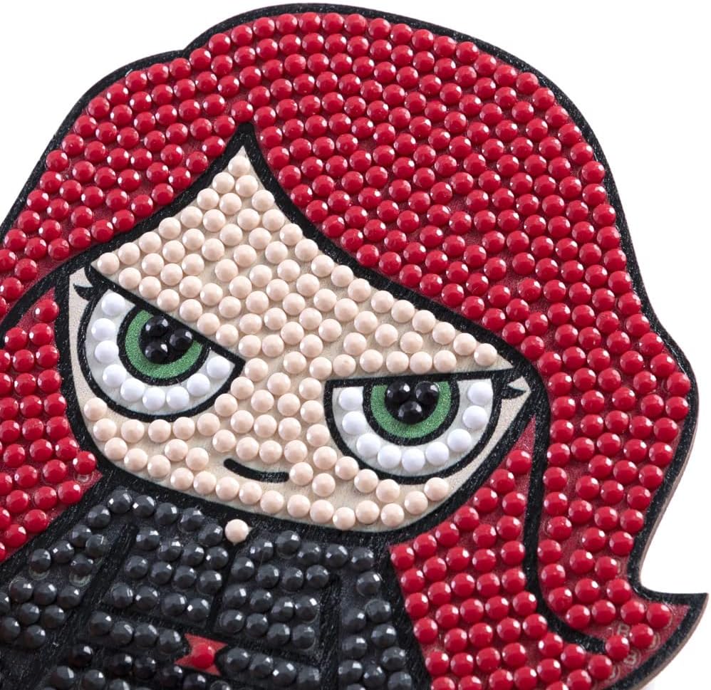 Black Widow Marvel Crystal Art Buddies Kit