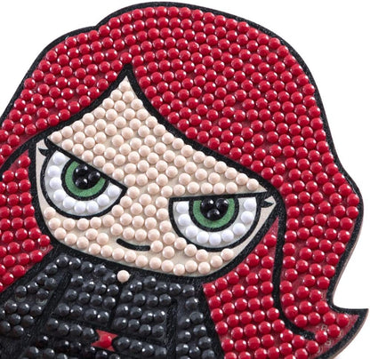 Black Widow Marvel Crystal Art Buddies Kit