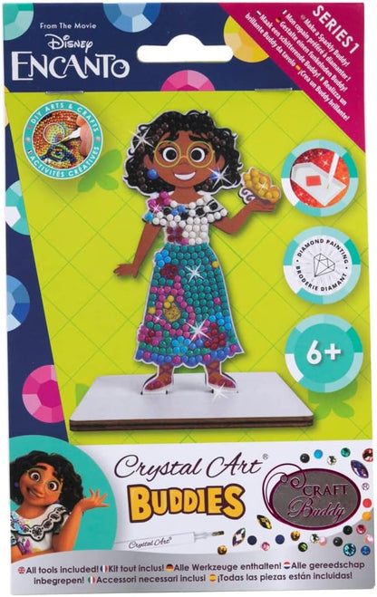 CRYSTAL ART - Set mit Diamant-Figuren – Manuelle Aktivität zum Basteln und Spaß – Erwachsene und Kinder – glitzernde Dekoration in verschiedenen Farben – Disney – Mirabel