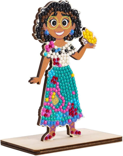 CRYSTAL ART - Set mit Diamant-Figuren – Manuelle Aktivität zum Basteln und Spaß – Erwachsene und Kinder – glitzernde Dekoration in verschiedenen Farben – Disney – Mirabel