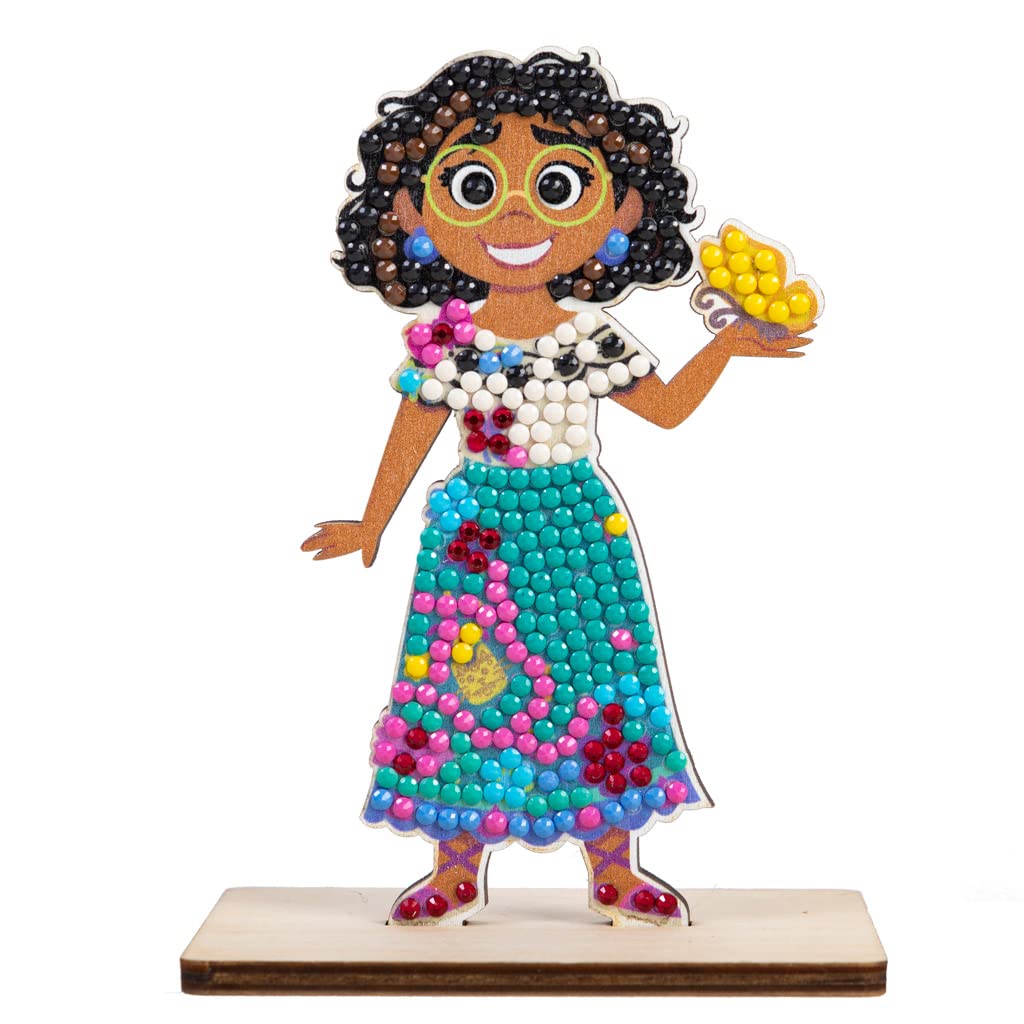 CRYSTAL ART - Set mit Diamant-Figuren – Manuelle Aktivität zum Basteln und Spaß – Erwachsene und Kinder – glitzernde Dekoration in verschiedenen Farben – Disney – Mirabel