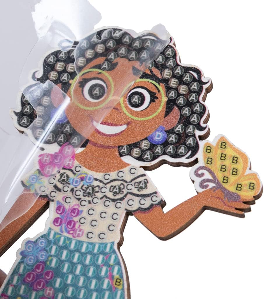CRYSTAL ART - Set mit Diamant-Figuren – Manuelle Aktivität zum Basteln und Spaß – Erwachsene und Kinder – glitzernde Dekoration in verschiedenen Farben – Disney – Mirabel