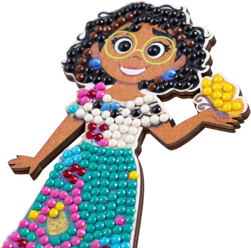 CRYSTAL ART - Set mit Diamant-Figuren – Manuelle Aktivität zum Basteln und Spaß – Erwachsene und Kinder – glitzernde Dekoration in verschiedenen Farben – Disney – Mirabel