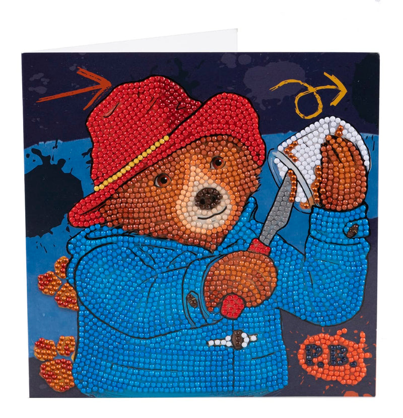 Paddington Diamond Painting/Crystal Art Kits, Bereik van Craft Buddy - Wenskaarten, Stickers, Notebooks, Foto's (18x18cm Marmelade Sandwich Wenskaart Kit