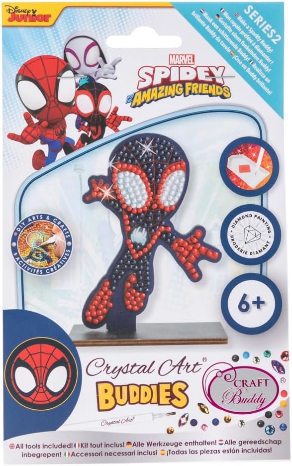 Miles Morales Crystal Art Buddy