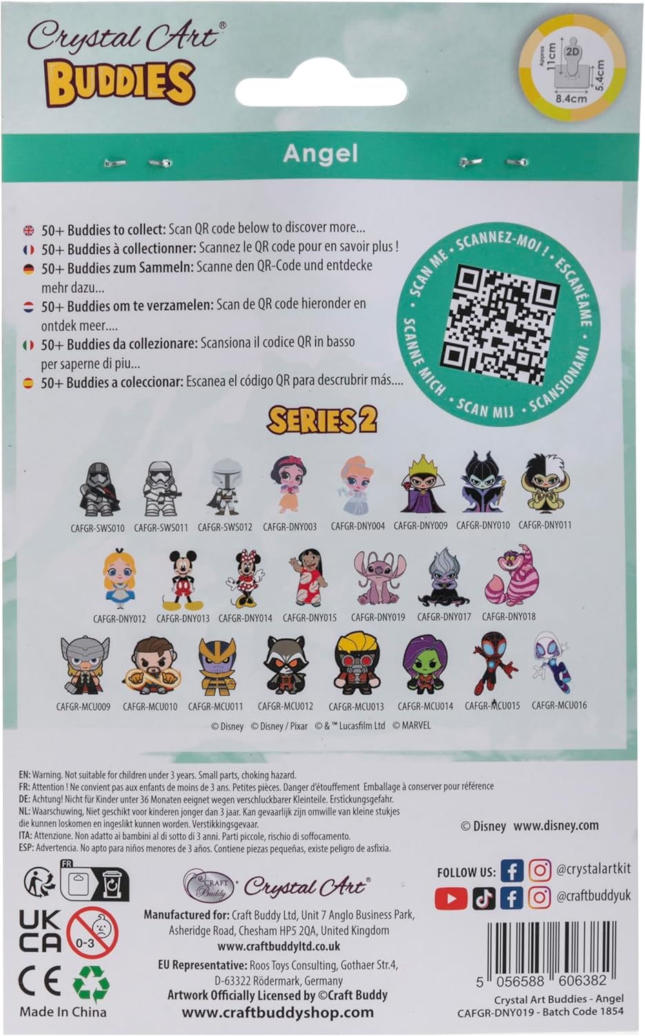 CRYSTAL ART Disney Angel Diamantfiguren-Set