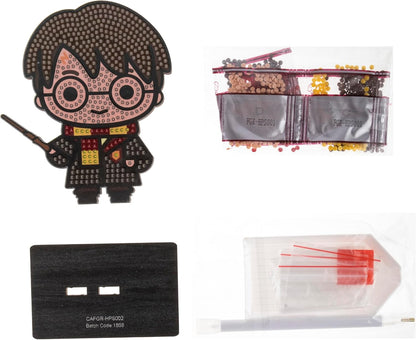 CRYSTAL ART Harry Potter Harry Potter Holzfigur zum Diamantieren und Sammeln, Komplettset