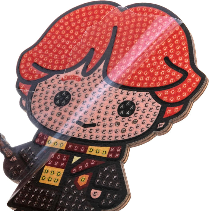 CRYSTAL ART Komplettes Set Holzfigur zum Diamant und Sammeln - Harry Potter - Ron Weasley