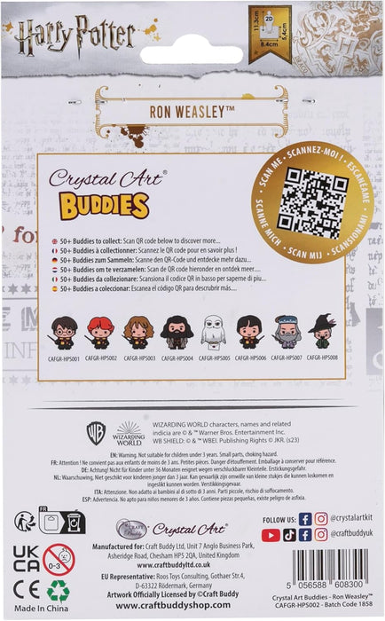CRYSTAL ART Komplettes Set Holzfigur zum Diamant und Sammeln - Harry Potter - Ron Weasley