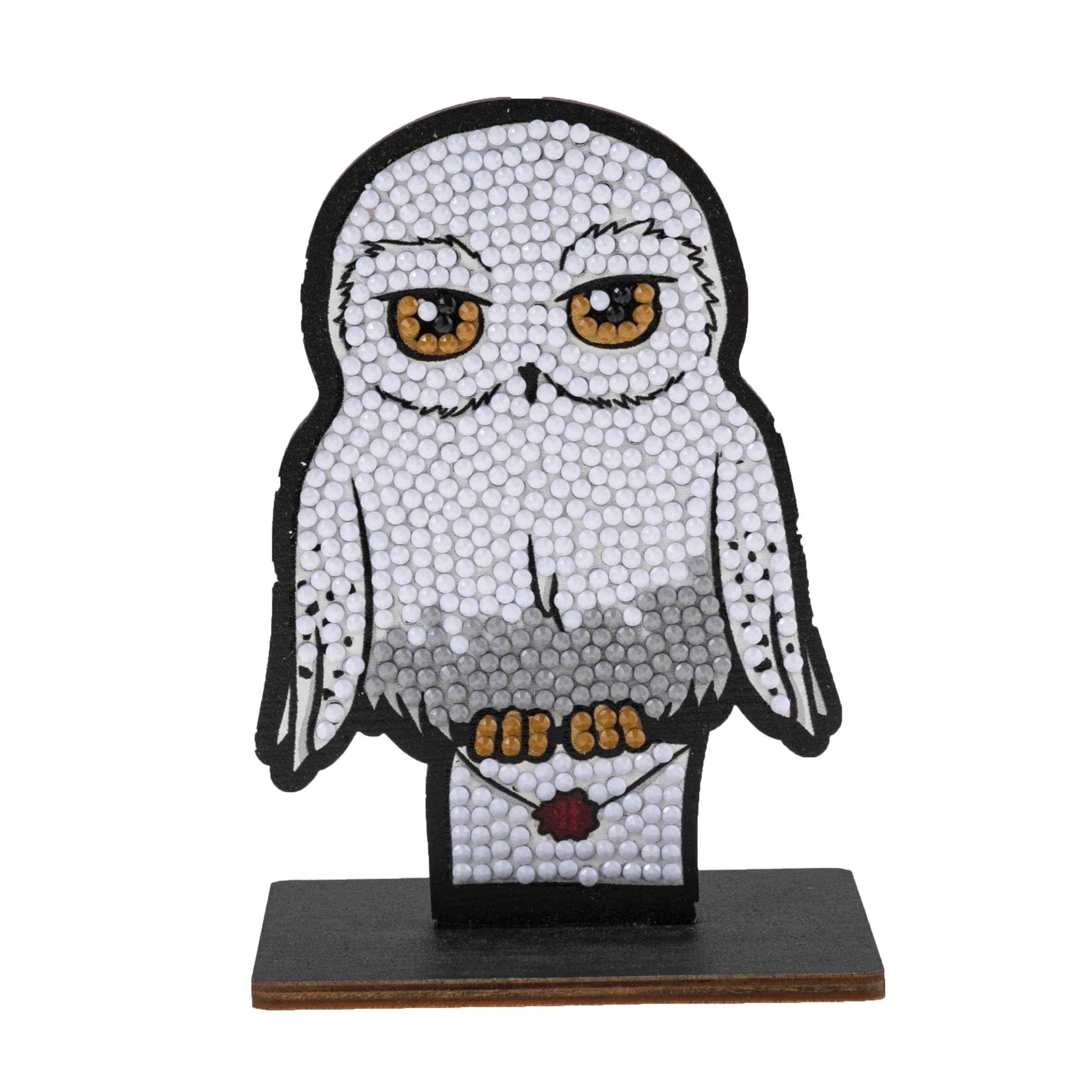 CRYSTAL ART - Set mit Diamant-Figuren – Manuelle Aktivität zum Basteln und Spaß – Erwachsene und Kinder – glitzernde Dekoration in verschiedenen Farben – Harry Potter – Hedwig