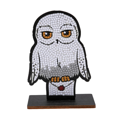 CRYSTAL ART - Set mit Diamant-Figuren – Manuelle Aktivität zum Basteln und Spaß – Erwachsene und Kinder – glitzernde Dekoration in verschiedenen Farben – Harry Potter – Hedwig