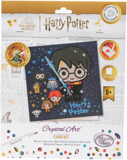 Harry Potter Family 18x18cm Crystal Art Card