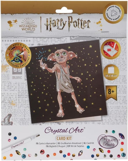 Dobby the House Elf 18x18cm Crystal Art Card
