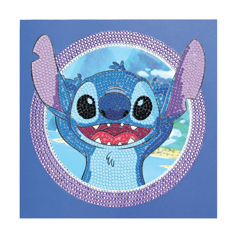 Stitch 18x18cm Crystal Art Card