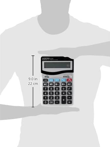 Aurora DT303 Desktop Calculator with Large Display and Keys
