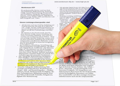 STAEDTLER 364-1 Textsurfer Classic Highlighter - Yellow (Box of 10