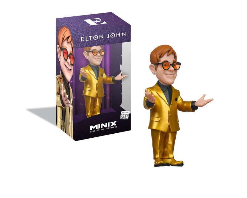 MINIX Bandai - Statuetta da collezione Elton John V2, collezione per esposizione, idea regalo, giocattoli per bambini e adulti, fan di musica (MN20461