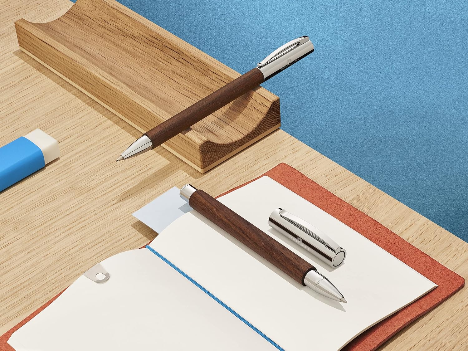 Faber-Castell Ambition Walnut Wood m Fountain Pen