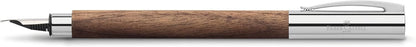 Faber-Castell Ambition Walnut Wood m Fountain Pen