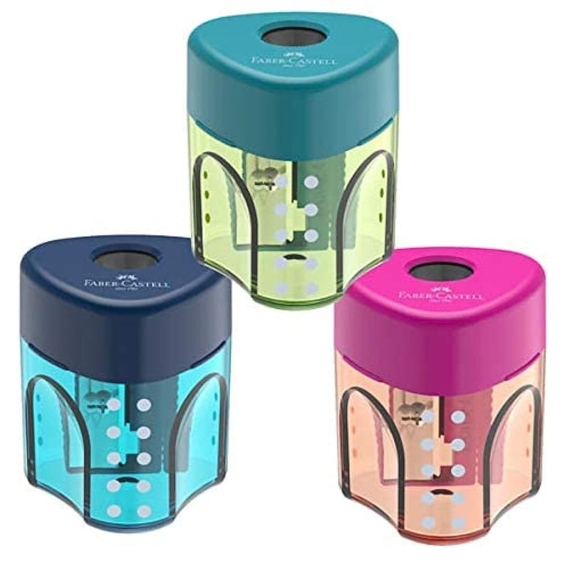 Pencil Sharpener - 1 Hole - Triangular - with Tank - Faber Castell