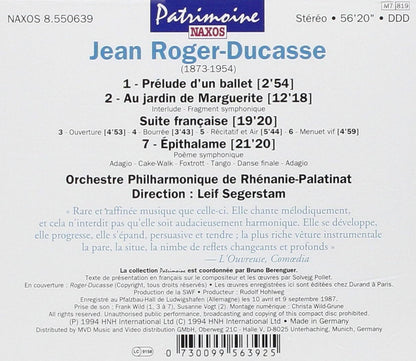Jean Roger-Ducasse: Prélude D'un Ballet/...