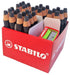 STABILO MARKdry - Whiteboard and Flipchart Marker Pencil - Classpack of 30 - Black with 2 Sharpeners