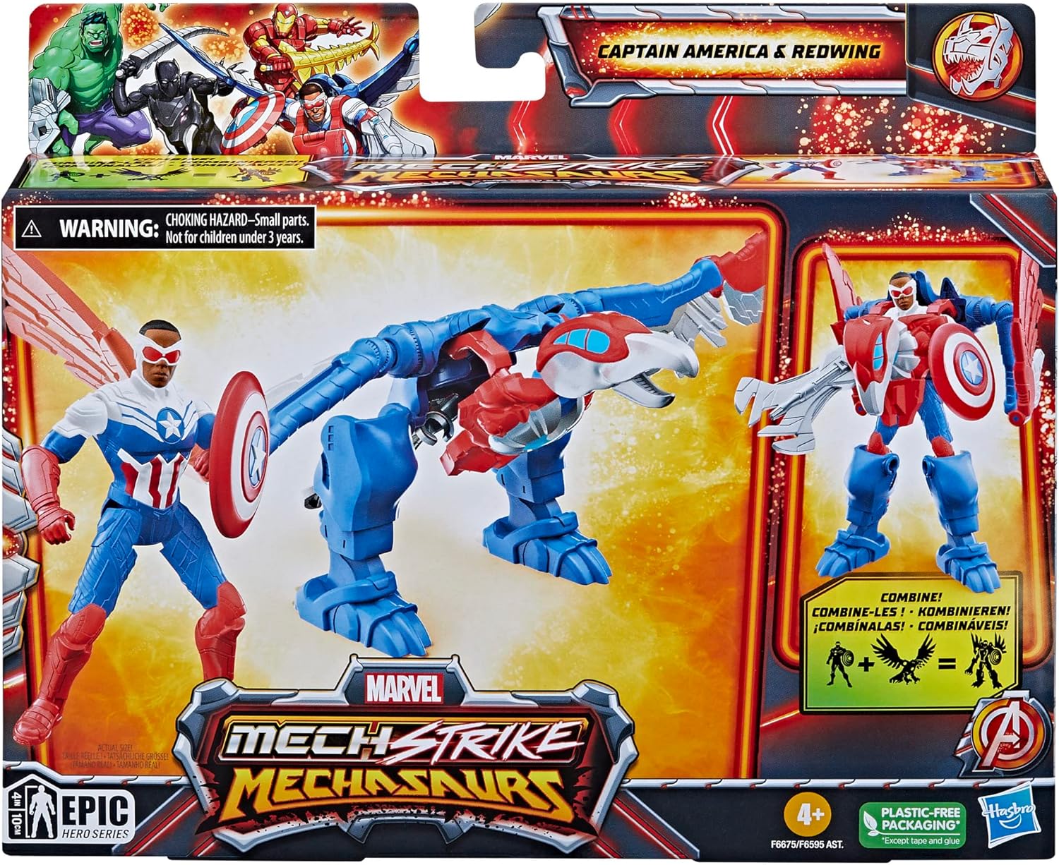 Marvel Mech Strike Mechasaurs   Captain America