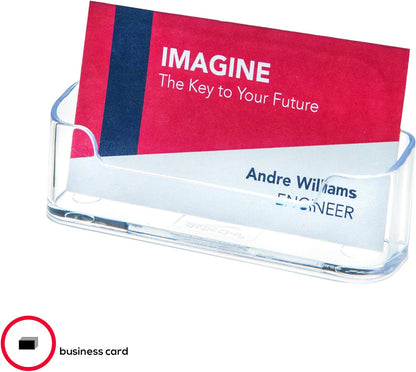 Deflecto Single-pocket Desktop Business Card Holder