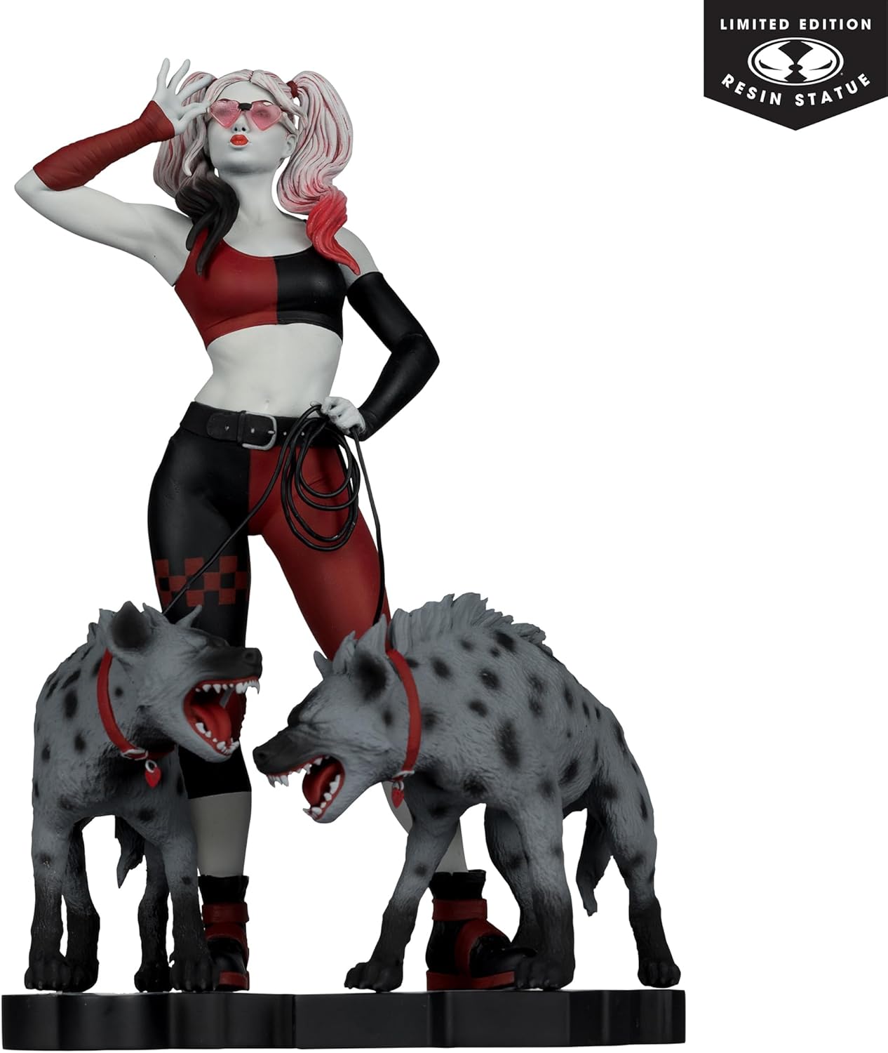 McFarlane Toys - DC Direct Harley Quinn di Jenny Frison (Harley Quinn: rosso, bianco e nero) statua in resina scala 1:10