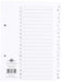 Concord Classic Index Mylar-reinforced Punched 2 Holes A-Z 20-Part A5 White Ref 07301/CS73