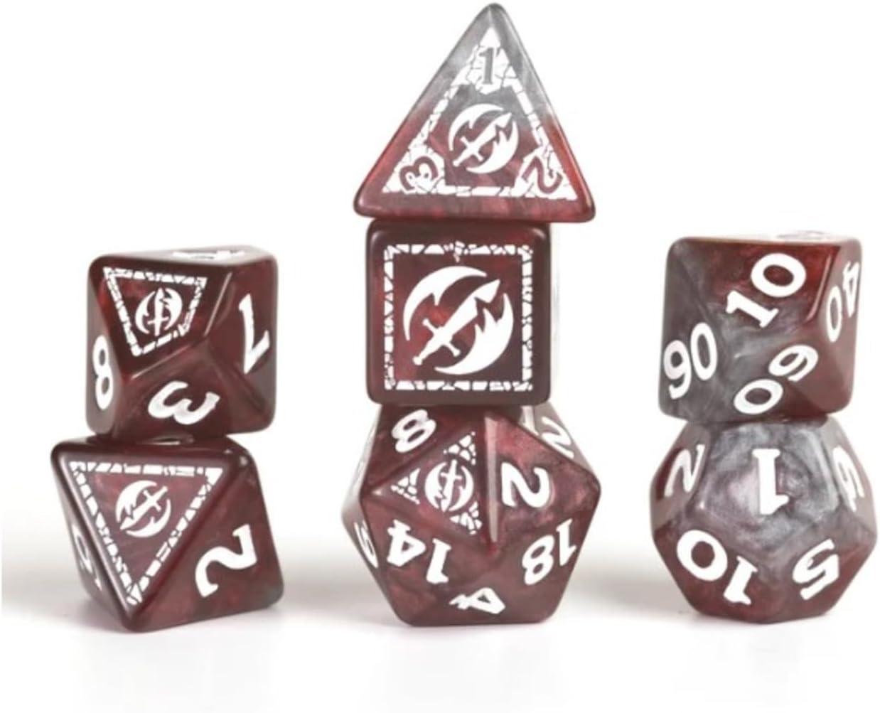Sirius Dice SDZ200212B Fighter Adventure Dice Red & Refresh