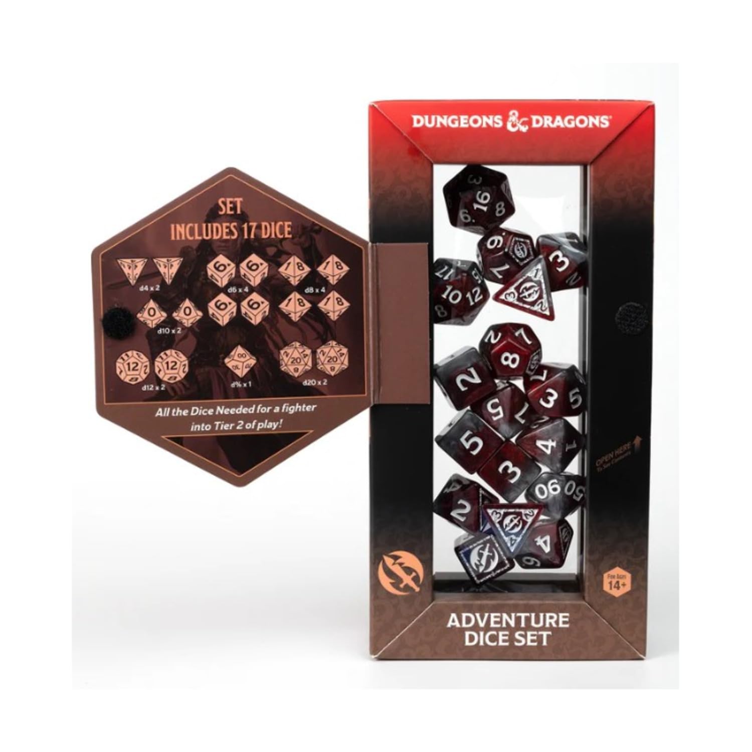 Sirius Dice SDZ200212B Fighter Adventure Dice Red & Refresh