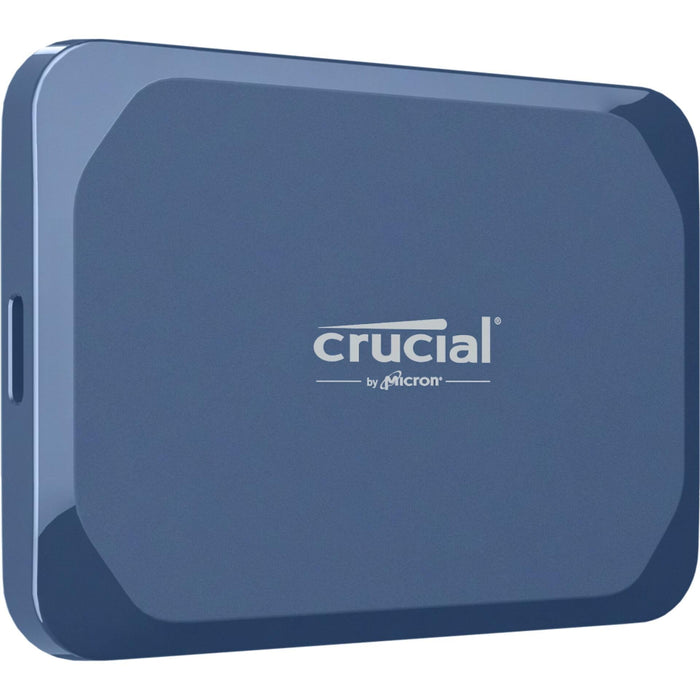 Crucial X10 4TB External Portable SSD Drive - Up to 2100MB/s, USB-C 3.2 Gen2, IP65 Water and Dust Resistant, External Solid State Drive, Matte Blue