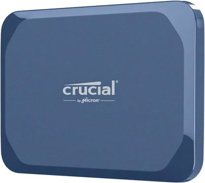 Crucial X10 1TB External Portable SSD Drive - Up to 2100MB/s, USB-C 3.2 Gen2, IP65 Water and Dust Resistant, External Solid State Drive, Matte Blue