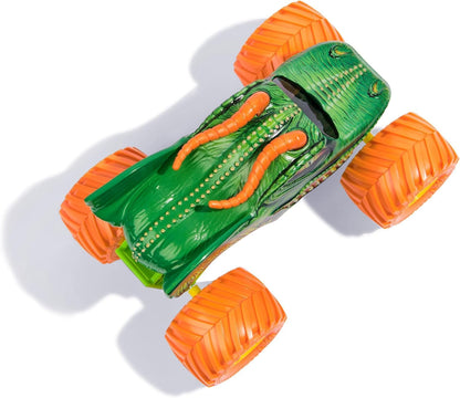 Monster Jam Series 23 Oversized Official Dragon Orange Wheels Monster Truck, Collector Die-Cast Vehicle, 1:24 Scale, Kids Toys for Boys Ages 3 and up