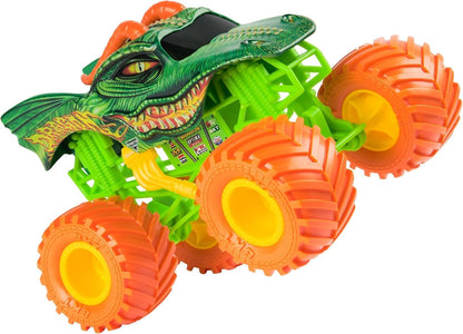 Monster Jam Series 23 Oversized Official Dragon Orange Wheels Monster Truck, Collector Die-Cast Vehicle, 1:24 Scale, Kids Toys for Boys Ages 3 and up