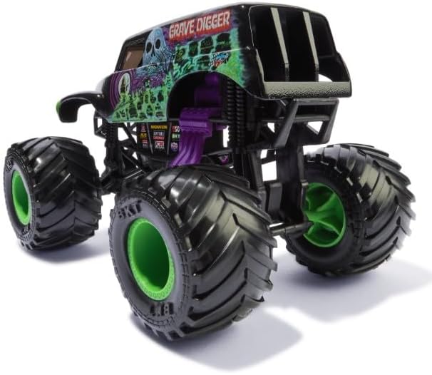 Monster Jam Series 23 Oversized Official Grave Digger Monster Truck, Collector Die-Cast Vehicle, 1:24 Scale, Kids Toys for Boys Ages 3 and up