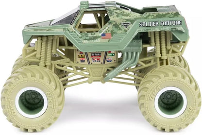 Monster Jam Series 23 Oversized Official Soldier Fortune Monster Truck, Collector Die-Cast Vehicle, 1:24 Scale, Kids Toys for Boys Ages 3 and up
