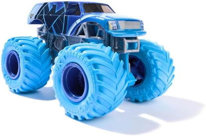 Monster Jam Marvel Series 3 Shield Truck Monster Truck, 1:64 Scale, Die-Cast Vehicle with Blue Tires, Spin Master Collectible